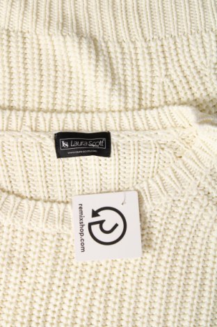 Дамски пуловер Laura Scott, Размер S, Цвят Екрю, Цена 11,02 лв.