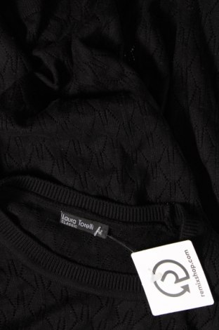Дамски пуловер Laura Torelli, Размер M, Цвят Черен, Цена 5,22 лв.