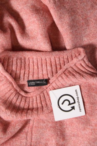 Дамски пуловер Laura Torelli, Размер XL, Цвят Розов, Цена 8,12 лв.