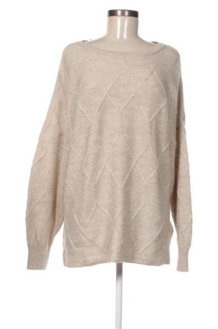 Дамски пуловер Laura Torelli, Размер M, Цвят Бежов, Цена 13,34 лв.