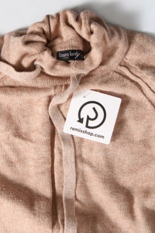 Дамски пуловер Laura Torelli, Размер S, Цвят Бежов, Цена 11,02 лв.
