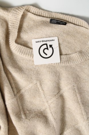 Дамски пуловер Laura Torelli, Размер M, Цвят Бежов, Цена 10,15 лв.