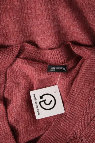 Дамски пуловер Laura Torelli, Размер XL, Цвят Пепел от рози, Цена 11,60 лв.