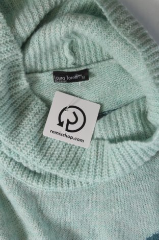Дамски пуловер Laura Torelli, Размер M, Цвят Син, Цена 11,31 лв.