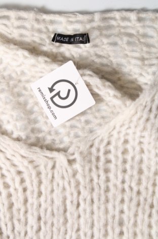 Damski sweter Made In Italy, Rozmiar L, Kolor Biały, Cena 25,97 zł