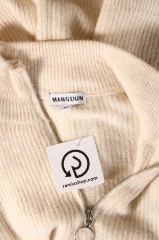 Дамски пуловер Manguun, Размер XL, Цвят Бежов, Цена 13,92 лв.