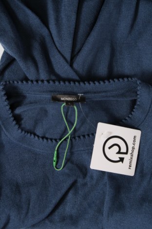 Дамски пуловер Montego, Размер L, Цвят Син, Цена 46,00 лв.