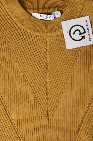 Дамски пуловер NA-KD, Размер XL, Цвят Жълт, Цена 17,85 лв.