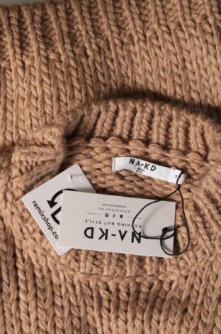 Γυναικείο πουλόβερ NA-KD, Μέγεθος S, Χρώμα Καφέ, Τιμή 29,97 €