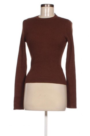 Дамски пуловер NA-KD, Размер L, Цвят Кафяв, Цена 11,55 лв.