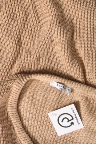 Γυναικείο πουλόβερ NA-KD, Μέγεθος S, Χρώμα  Μπέζ, Τιμή 11,41 €