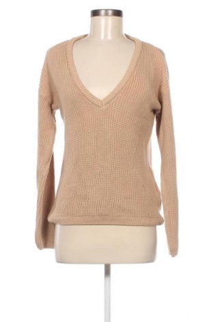 Γυναικείο πουλόβερ NA-KD, Μέγεθος S, Χρώμα  Μπέζ, Τιμή 11,41 €