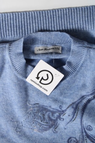 Γυναικείο πουλόβερ New Fashion, Μέγεθος L, Χρώμα Μπλέ, Τιμή 8,07 €