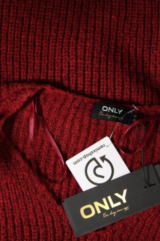 Дамски пуловер ONLY, Размер M, Цвят Червен, Цена 14,04 лв.