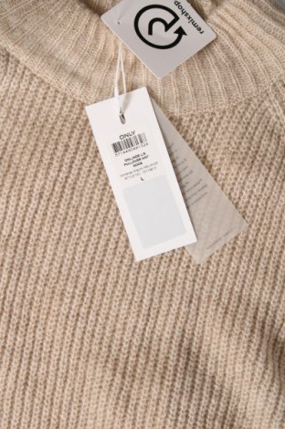 Дамски пуловер ONLY, Размер L, Цвят Бежов, Цена 24,30 лв.