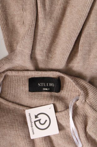 Дамски пуловер ONLY, Размер L, Цвят Кафяв, Цена 10,53 лв.