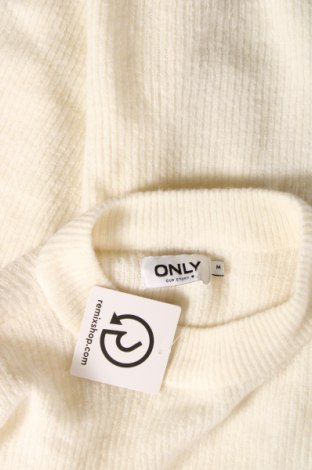 Дамски пуловер ONLY, Размер M, Цвят Бял, Цена 11,50 лв.