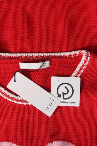 Γυναικείο πουλόβερ Oui, Μέγεθος L, Χρώμα Κόκκινο, Τιμή 70,15 €