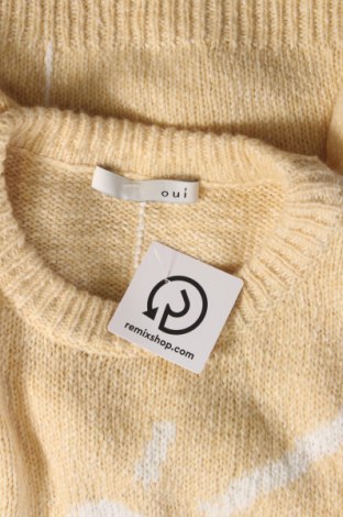 Γυναικείο πουλόβερ Oui, Μέγεθος L, Χρώμα Κίτρινο, Τιμή 31,06 €