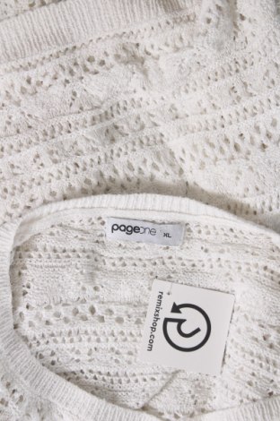 Γυναικείο πουλόβερ Page One, Μέγεθος XL, Χρώμα Λευκό, Τιμή 17,94 €