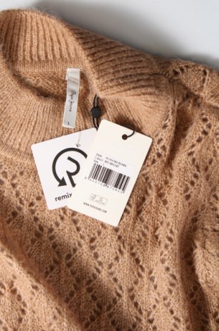 Дамски пуловер Pepe Jeans, Размер L, Цвят Кафяв, Цена 63,36 лв.