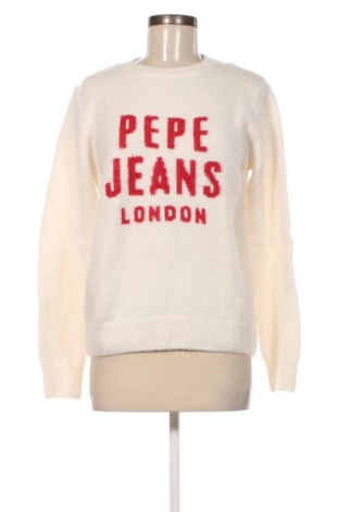 Γυναικείο πουλόβερ Pepe Jeans, Μέγεθος M, Χρώμα Λευκό, Τιμή 43,30 €