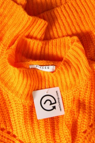 Damski sweter Pieces, Rozmiar L, Kolor Pomarańczowy, Cena 76,77 zł