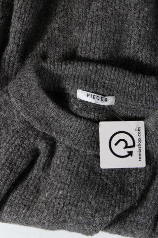Дамски пуловер Pieces, Размер XL, Цвят Сив, Цена 12,24 лв.