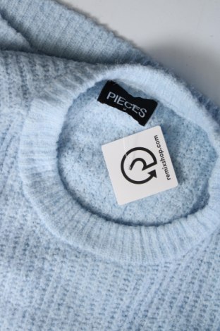 Дамски пуловер Pieces, Размер M, Цвят Син, Цена 10,53 лв.