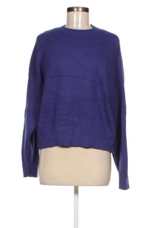 Дамски пуловер Pull&Bear, Размер L, Цвят Син, Цена 13,05 лв.