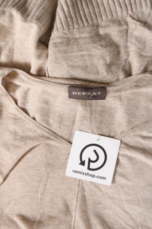Γυναικείο πουλόβερ Repeat, Μέγεθος L, Χρώμα  Μπέζ, Τιμή 40,07 €