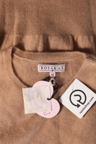 Γυναικείο πουλόβερ Rosa & Me, Μέγεθος XS, Χρώμα Καφέ, Τιμή 98,45 €