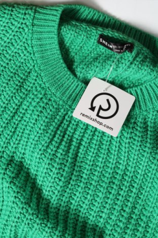 Дамски пуловер SHEIN, Размер L, Цвят Зелен, Цена 29,00 лв.
