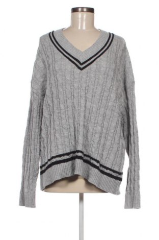 Дамски пуловер SHEIN, Размер 3XL, Цвят Сив, Цена 14,79 лв.