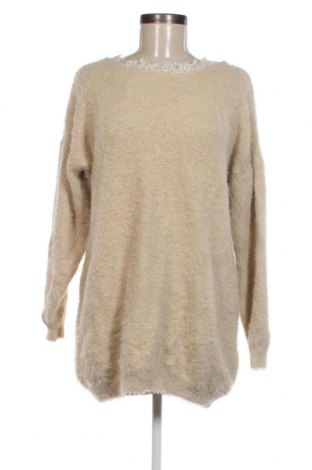Дамски пуловер SHEIN, Размер L, Цвят Екрю, Цена 29,00 лв.
