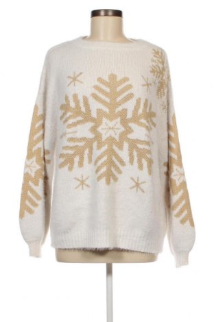 Дамски пуловер SHEIN, Размер L, Цвят Бял, Цена 13,05 лв.