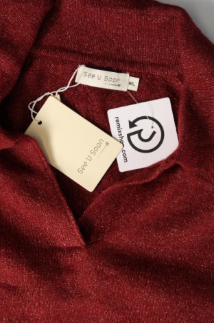 Γυναικείο πουλόβερ See U Soon, Μέγεθος M, Χρώμα Κόκκινο, Τιμή 8,63 €