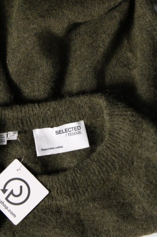 Γυναικείο πουλόβερ Selected Femme, Μέγεθος M, Χρώμα Πράσινο, Τιμή 21,65 €
