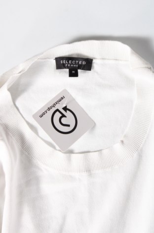Γυναικείο πουλόβερ Selected Femme, Μέγεθος M, Χρώμα Λευκό, Τιμή 7,67 €