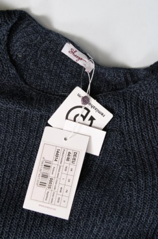 Γυναικείο πουλόβερ Sheego, Μέγεθος XL, Χρώμα Μπλέ, Τιμή 14,38 €