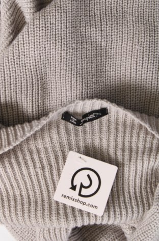 Дамски пуловер Simplee, Размер S, Цвят Сив, Цена 10,66 лв.