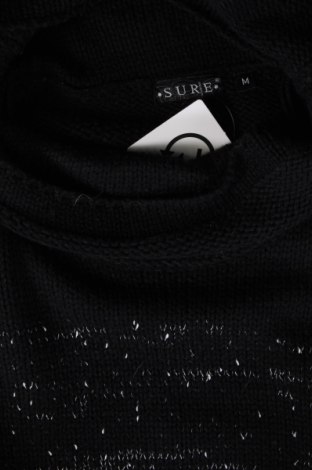 Γυναικείο πουλόβερ Sure, Μέγεθος M, Χρώμα Μαύρο, Τιμή 5,74 €