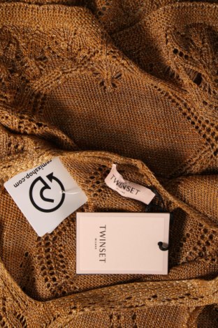 Pulover de femei TWINSET, Mărime S, Culoare Auriu, Preț 453,16 Lei