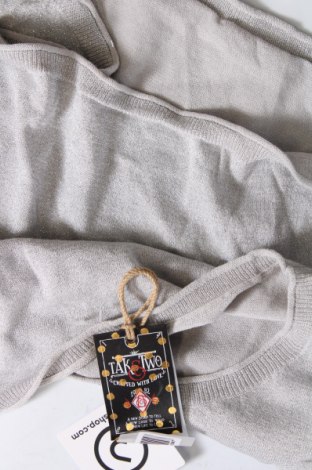Дамски пуловер Take Two, Размер M, Цвят Сив, Цена 13,05 лв.