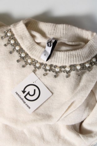 Дамски пуловер Takko Fashion, Размер L, Цвят Бежов, Цена 29,00 лв.