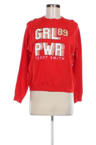 Γυναικείο πουλόβερ Teddy Smith, Μέγεθος S, Χρώμα Κόκκινο, Τιμή 8,97 €