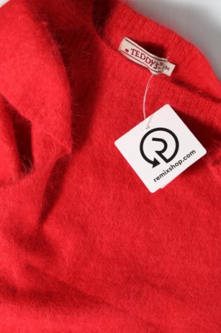 Дамски пуловер Teddy's, Размер M, Цвят Червен, Цена 13,05 лв.