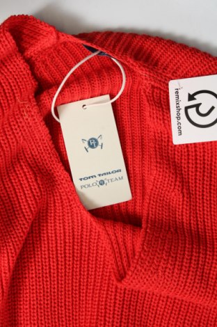 Дамски пуловер Tom Tailor, Размер XXS, Цвят Червен, Цена 16,53 лв.
