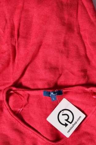 Дамски пуловер Tom Tailor, Размер L, Цвят Червен, Цена 35,00 лв.