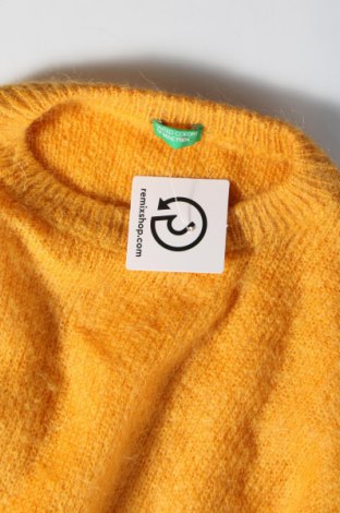 Γυναικείο πουλόβερ United Colors Of Benetton, Μέγεθος XS, Χρώμα Κίτρινο, Τιμή 4,18 €